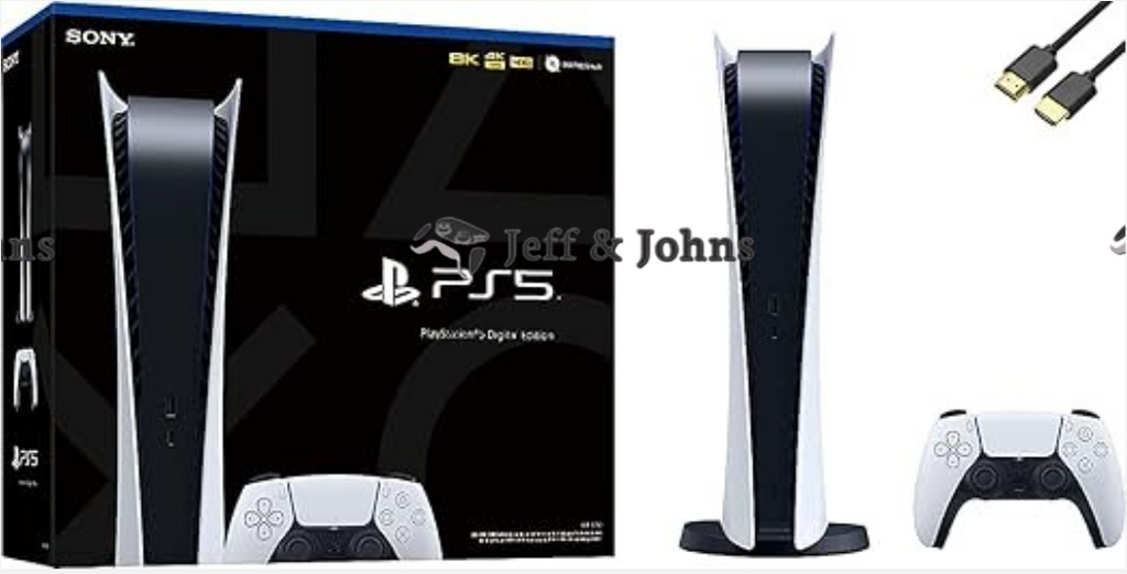 Playstation 5 Digital Edition PS5 Gaming (Disc Free) Console (Renewed)